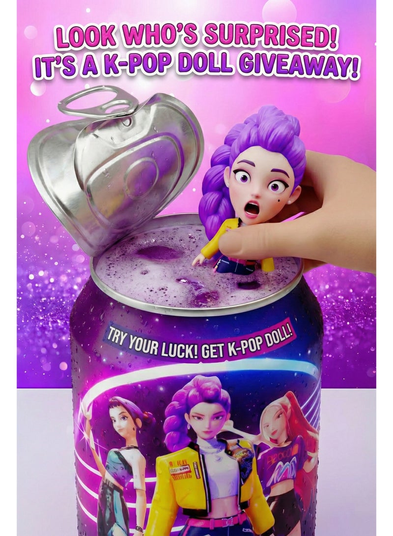 REZZOSS K-Pop Huntrix Girls Soda Can Surprise Doll – 12oz Pop Up Blind Box Toy with Anime Idol Figure | Demon Hunter Character Inside | Collectible Party Favor & Birthday Eid Ramadan Gift for Girls & Teens - Image 3